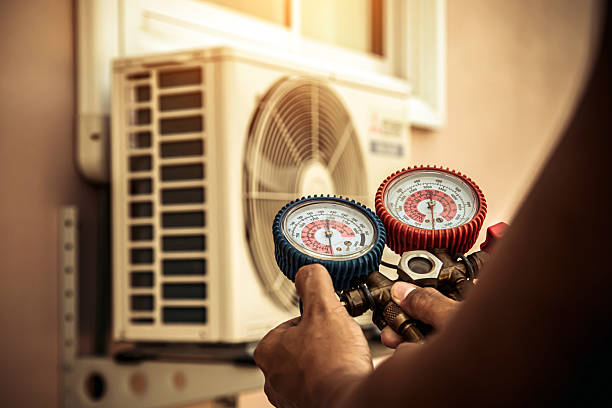 Professional Air Conditioning Service technician working in Cascade Locks, OR